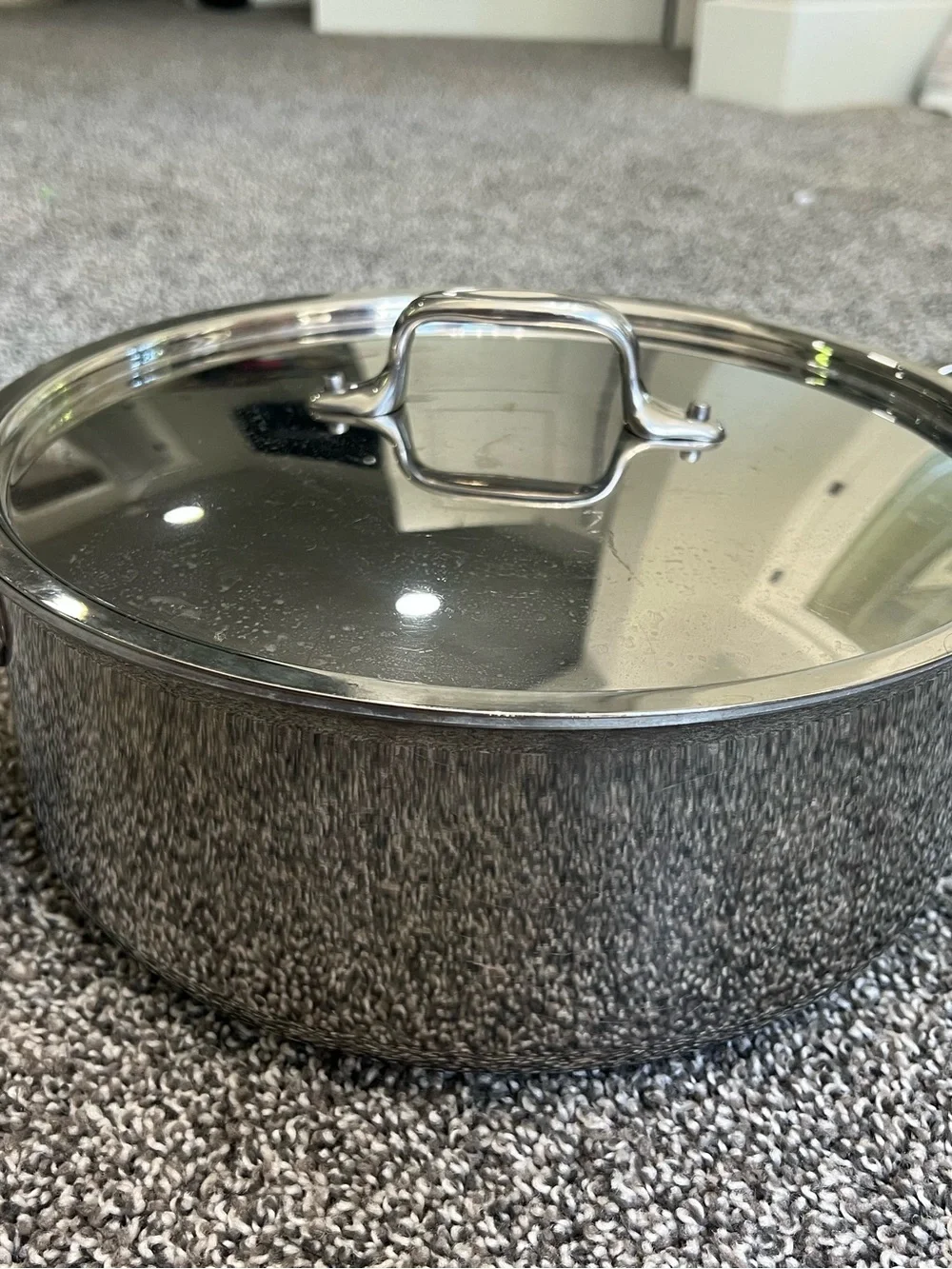 All-Clad D3® Tri-Ply Stainless-Steel Stock Pot 6 Quart with lid - Picture 3 of 9